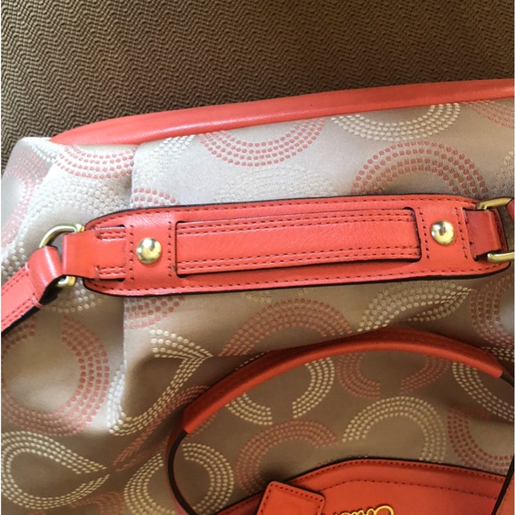 Coach Ashley Dotted OP Art North South Satchel - Picture 10 of 15